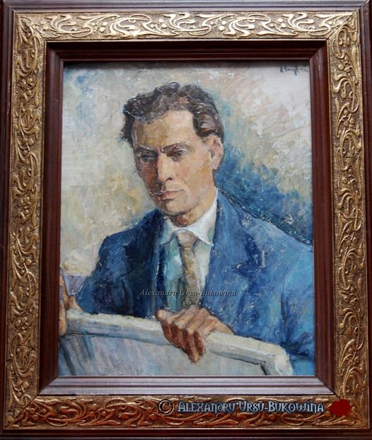 Dimitrie Loghin(1910-1982)-Portretul pctorului Grigore C.Ursu 260 - Tablouri de vânzare_ _ _