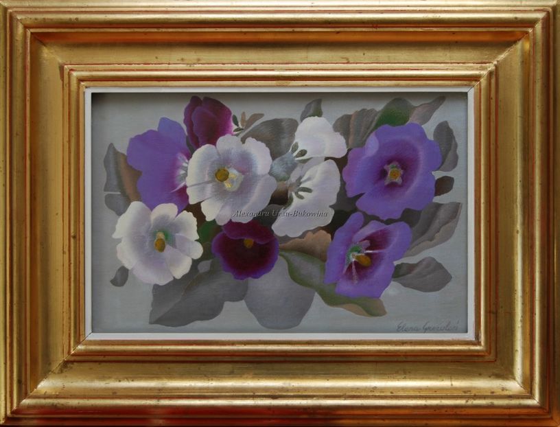 Elena Greculesi(1928)-Flori  669 - Tablouri de vânzare_ _ _