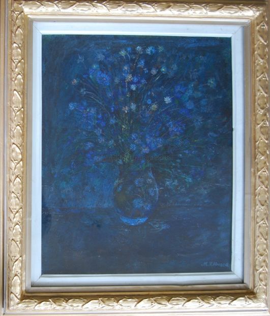Mircea V.Hrișcă(1938-2005)-Flori  - Tablouri de vânzare_ _ _
