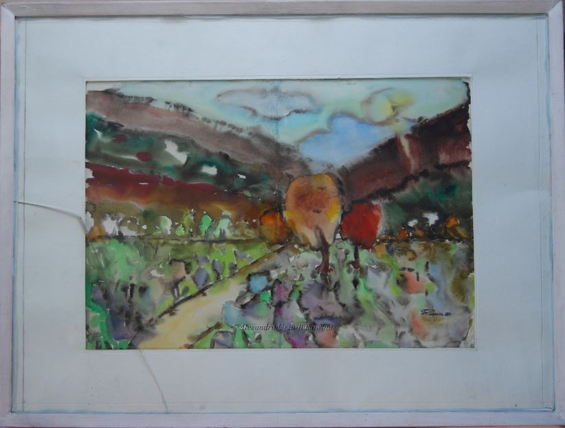 Traian Percec(1916-1996)-Peisaj. 1971 - Tablouri de vânzare_ _ _