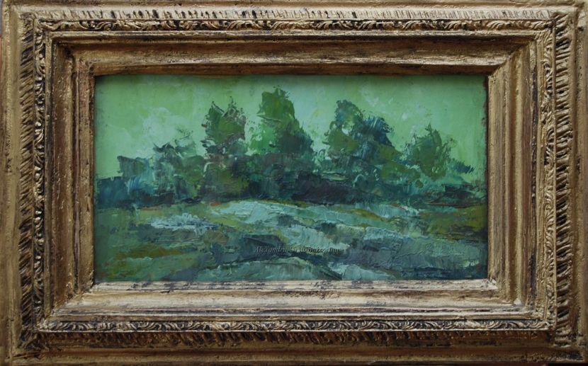 Vasile Anghel Siminiuc(1949)-Arbuști - Tablouri de vânzare_ _ _