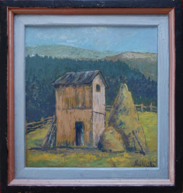 Vasile D.Hutopila(1953)-Fânar  656 - Tablouri de vânzare_ _ _