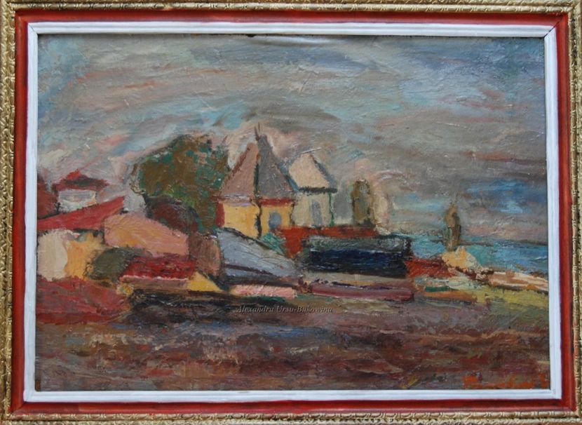 Virgil Parghel(1954)-Aglomerație - Tablouri de vânzare_ _ _