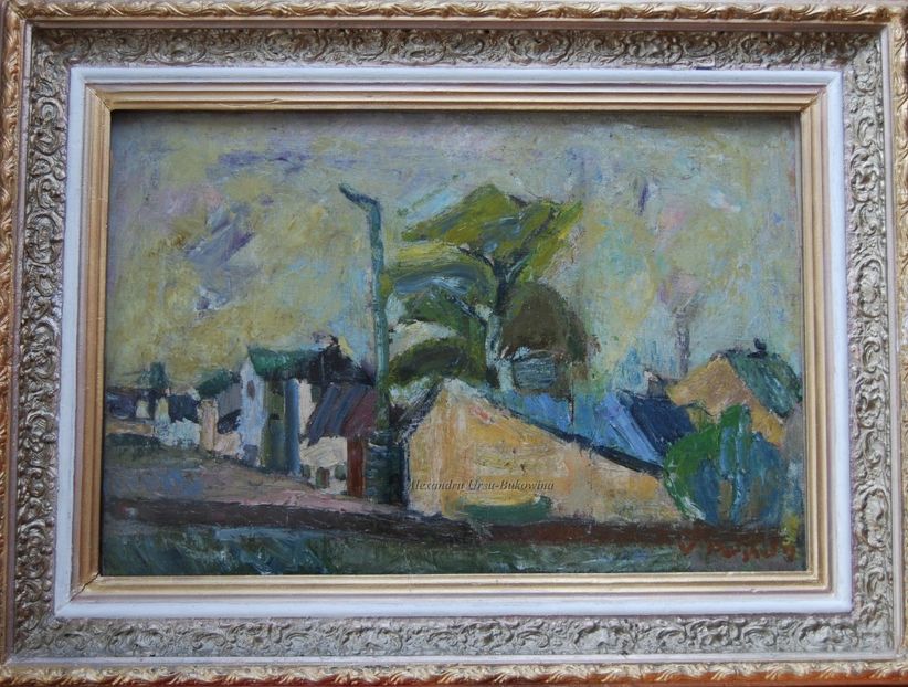 Virgil Parghel(1954)-Stradă - Tablouri de vânzare_ _ _