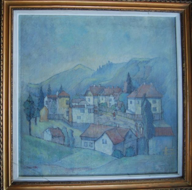 Grigore C.Ursu(1922-2009)-Peisaj de munte. 1970 - Tablouri de vânzare_ _ _