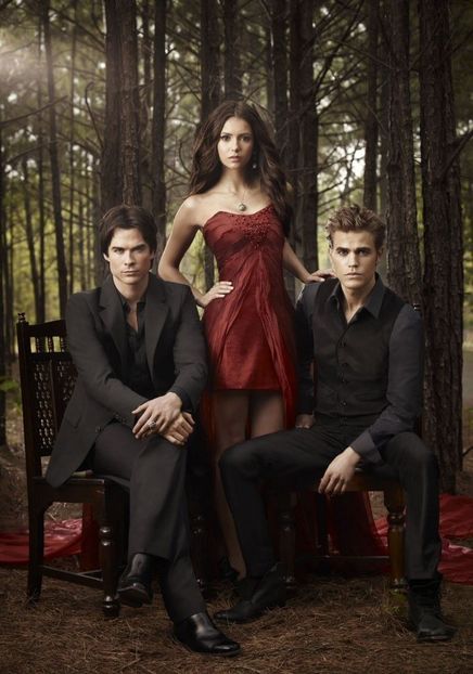 Damon,Elena,Stefan - The vampire diaries