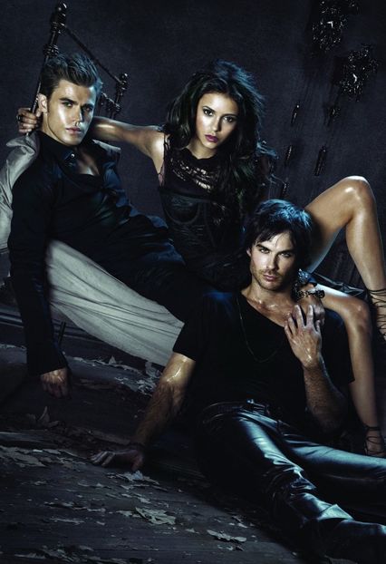 Stefan,Elena,Damon - The vampire diaries