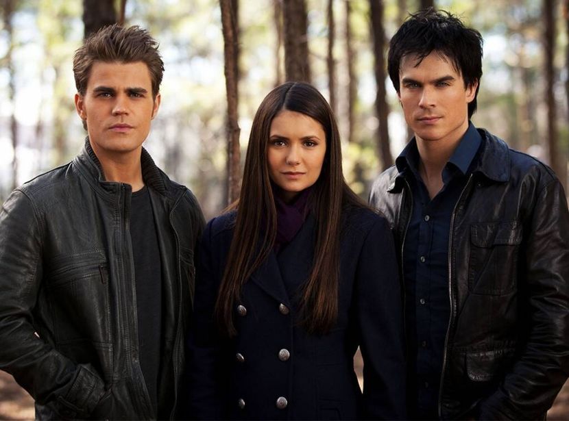 Stefan,Elena,Damon - The vampire diaries