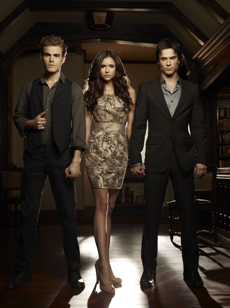 Stefan,Elena,Damon - The vampire diaries