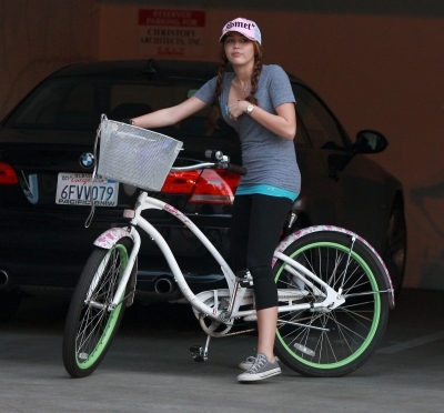 mileycyrusbiking