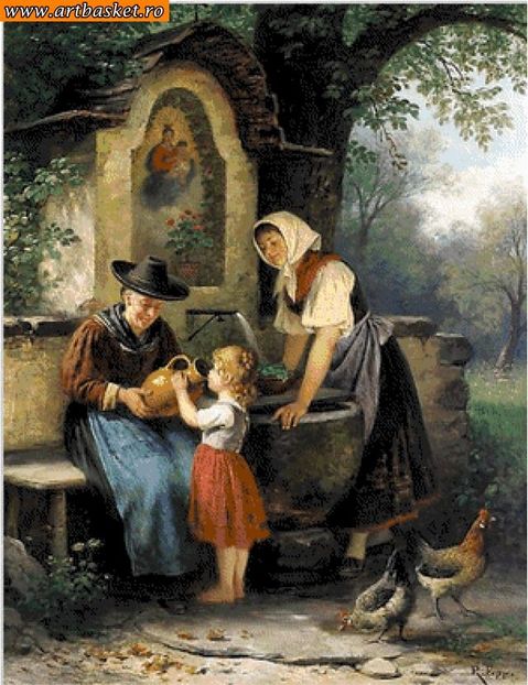 30x39 cm-79 cul.anchor - Diagrame pentru goblen-Scene rustice