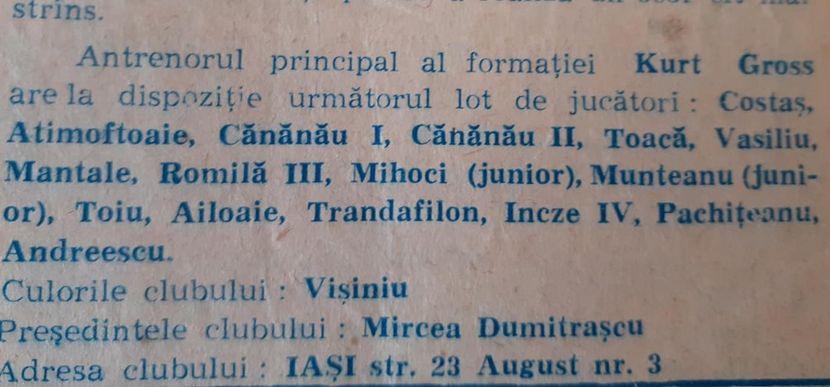 FCM Galati Constructorul Iasi 1978-1979 - Dunarea Galati Istorie Part 3