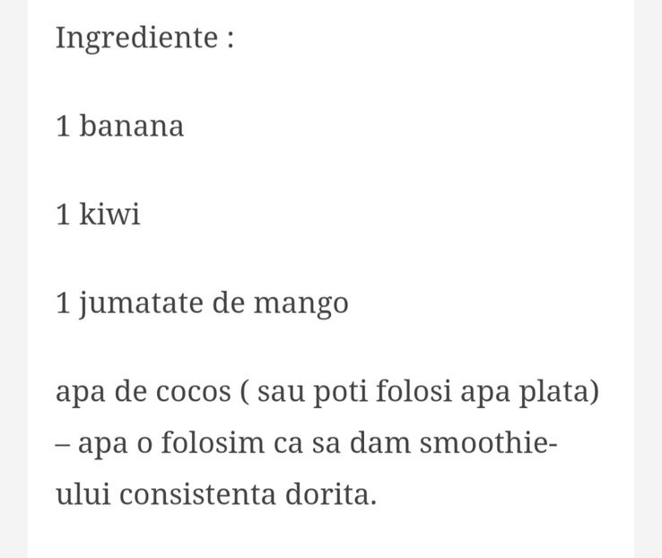  - Smoothie