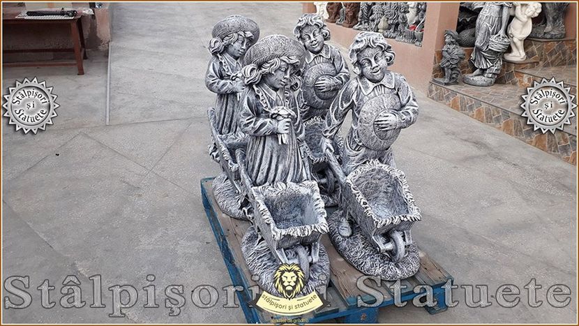 Model J6-J7 - Decorațiuni de grădină din beton aditivat