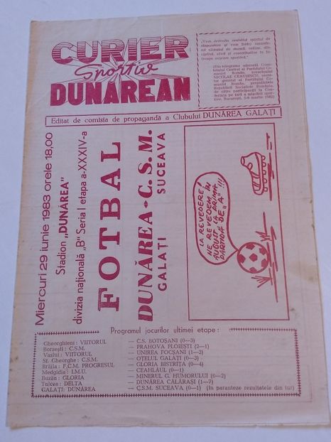 Dunarea CSU Galati 1982-1983 - Dunarea Galati Istorie Part 3
