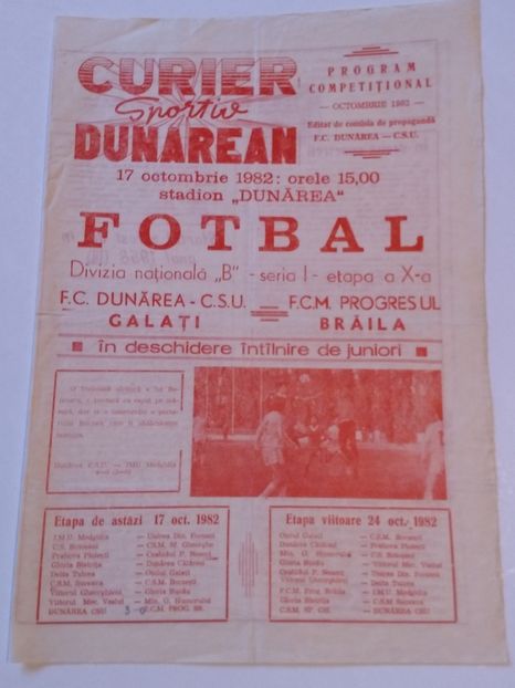 Dunarea CSU Galati 1982-1983 - Dunarea Galati Istorie Part 3
