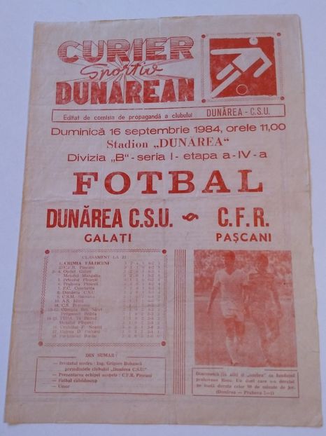 Dunarea CSU Galati 1984-1985 - Dunarea Galati Istorie Part 3