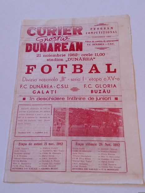 Dunarea CSU Galati 1982-1983 - Dunarea Galati Istorie Part 3