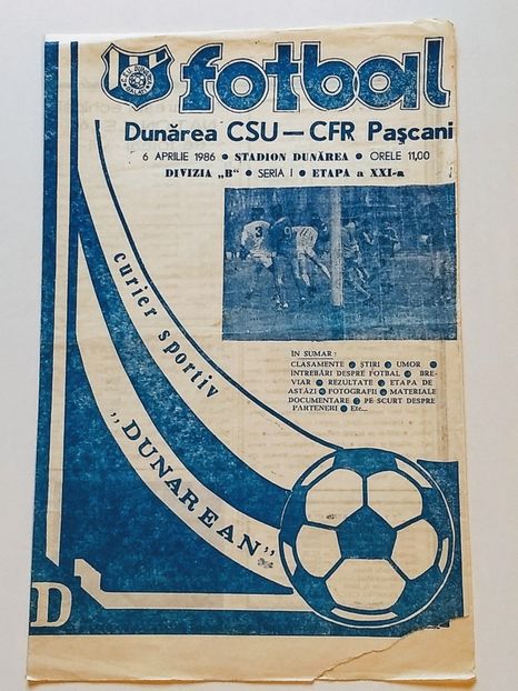 Dunarea CSU Galati 1985-1986 - Dunarea Galati Istorie Part 3