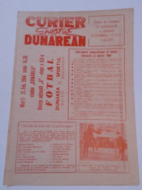Dunarea CSU Galati 1983-1984 - Dunarea Galati Istorie Part 3