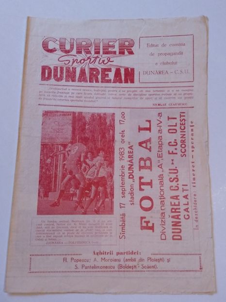 Dunarea CSU Galati 1983-1984 - Dunarea Galati Istorie Part 3