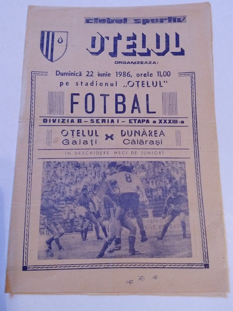 Otelul Galati 1985-1986 - Otelul Galati Istorie Part 1