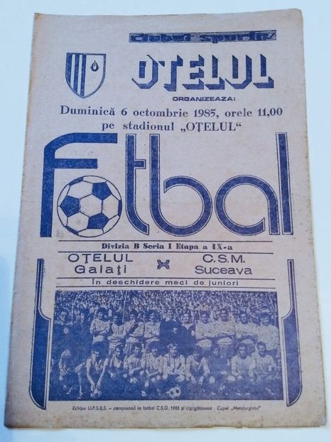 Otelul Galati 1985-1986 - Otelul Galati Istorie Part 1