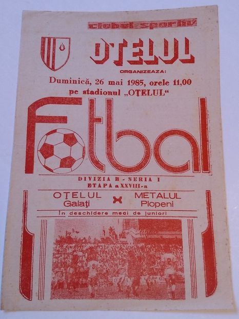 Otelul Galati 1984-1985 - Otelul Galati Istorie Part 1