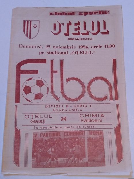 Otelul Galati 1984-1985 - Otelul Galati Istorie Part 1