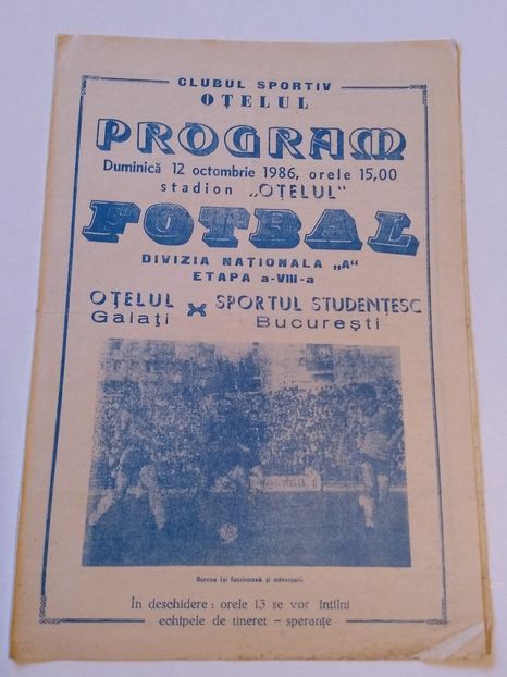 Otelul Galati 1986-1987 - Otelul Galati Istorie Part 1
