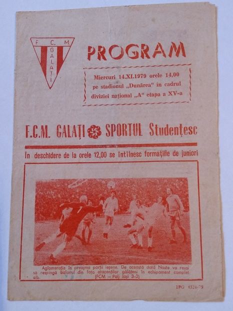FCM Galati 1979-1980 - Dunarea Galati Istorie Part 3