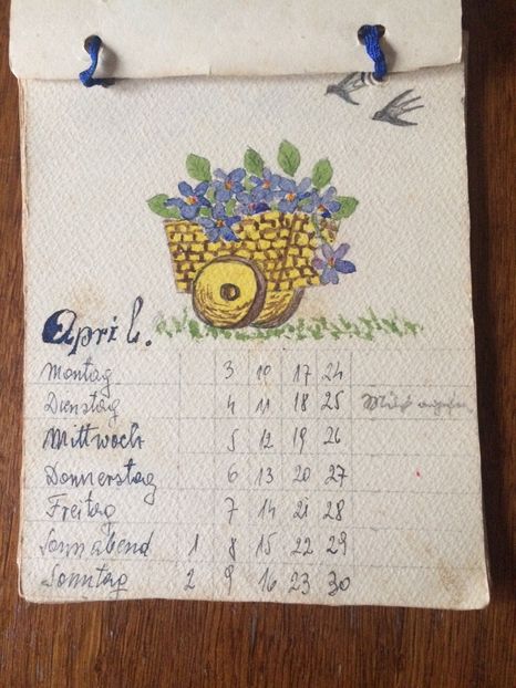 Aprilie - Calendarul