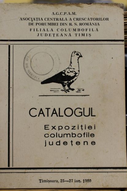 1980  JANUARIE - CARTI REVISTE DESPRE PORUMBEI
