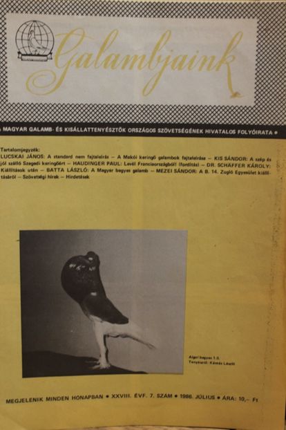 1986  JULIUS - CARTI REVISTE DESPRE PORUMBEI