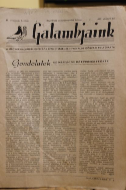 1962  OKTOBER - CARTI REVISTE DESPRE PORUMBEI