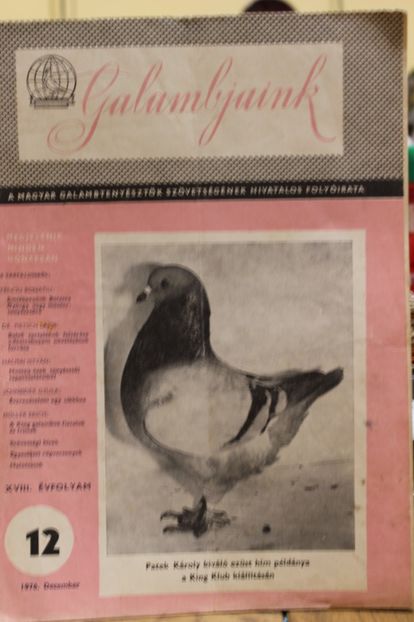 1976  DECEMBER - CARTI REVISTE DESPRE PORUMBEI