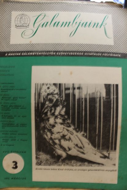 1975  MARCIUS - CARTI REVISTE DESPRE PORUMBEI