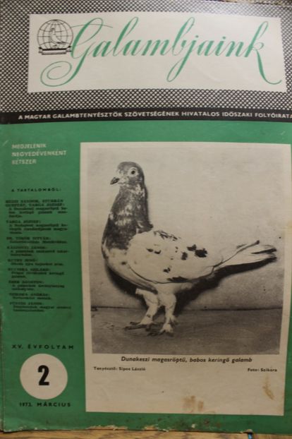 1973 MARCIUS - CARTI REVISTE DESPRE PORUMBEI