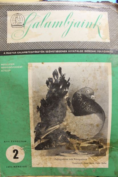 1971 MARCIUS - CARTI REVISTE DESPRE PORUMBEI
