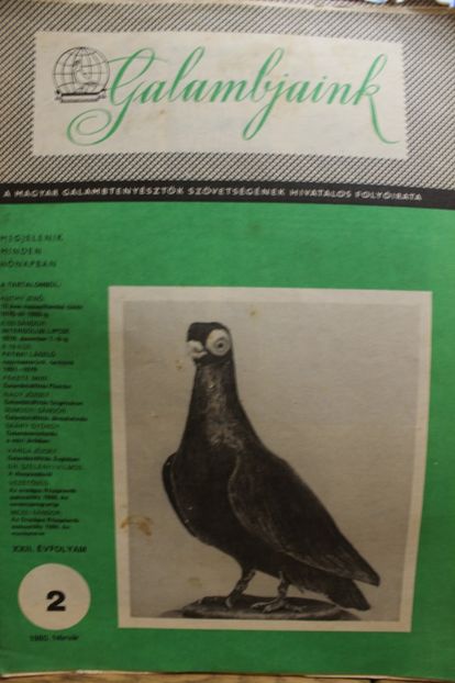 1980 FEBRUAR - CARTI REVISTE DESPRE PORUMBEI