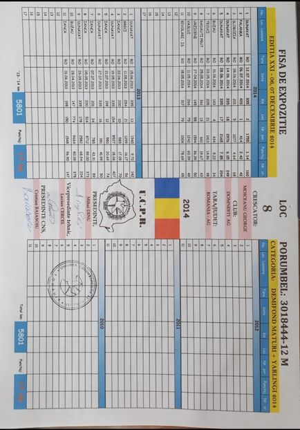  - Viteza Cuplu nr 19 100-800km 2021 2200210-12F x 3018444-12M