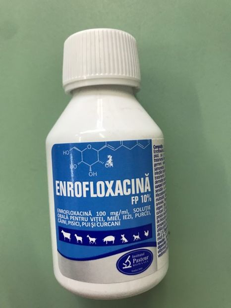 Enrofloxacina 100 ml buvabil - Enrofloxacina PF 10 100 ml 10 lei