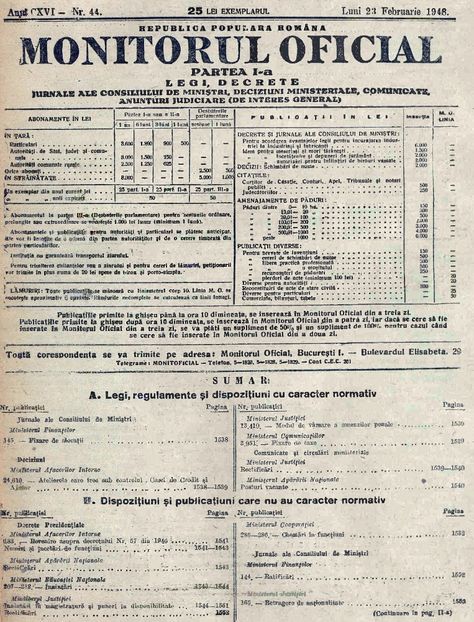 1948.02.23 MOf C-tin Zăinescu p 1552 (12B) - 1-2 T
