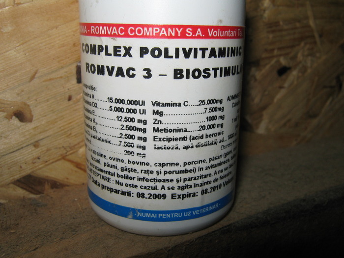 complex polivitaminic - Medicamente si medicamentatia la iepuri