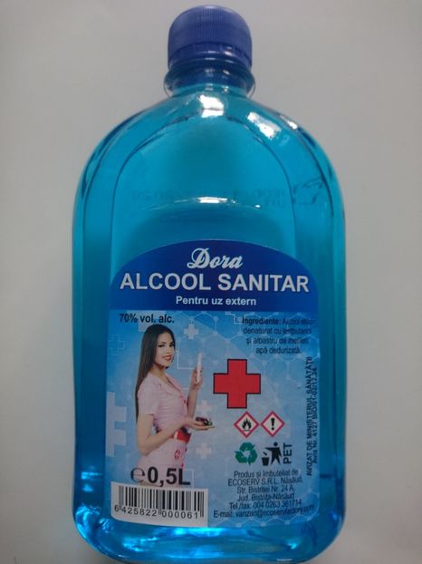 ALCOOL SANITAR 500 ML 9 RON - ALCOOL SANITAR 500 ML - 9 RON