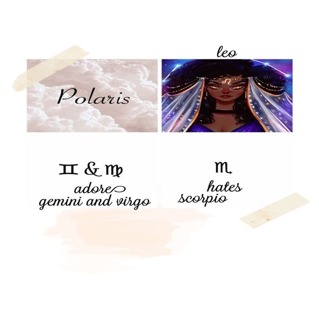 『 Pᴏʟᴀʀɪs 』　　　┊adore gemini&virgo and hates scorpio ┊ - zodiac sings