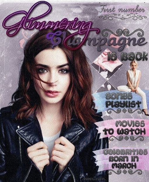 Cover - Glimmering Champagne Magazine - 1st number