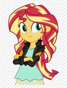 sunset shimmer - personaje cu parul lung