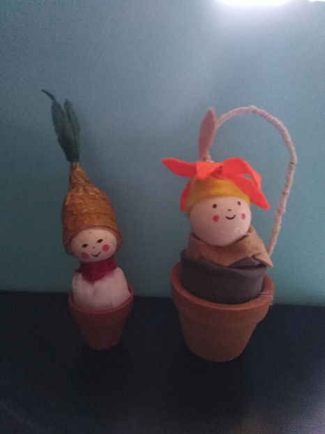 păpuși minibulbi - DECORATIUNI DE PASTE HAND MADE de vnzare