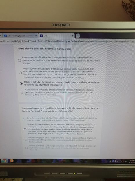  - Drept penal international